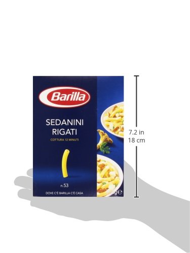 Barilla - Sedanini Rigati, Pasta Di Semola Di Grano Duro, Cottura 12 Minuti - 6 pezzi da 500 g [3 kg]