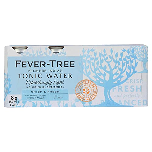 FEVER-TREE Acqua tonica naturalmente leggera, 8 x 150 ml
