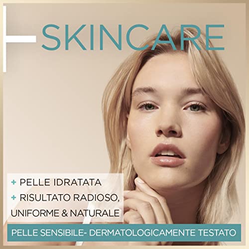 Garnier Gocce Viso Autoabbronzanti Natural Bronzer, Per un effetto Uniforme e Naturale, A Rapido Assorbimento, Azione Idratante, Con Acido Ialuronico e Acqua di Cocco, Ambre Solaire, 30 ml