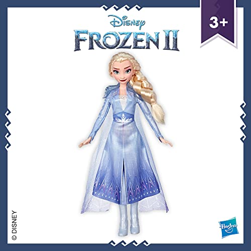 Disney Frozen Elsa Fashion Doll With Long Blonde Hair and Blue Outfit Inspired by Frozen 2 – Toy for Kids 3 Years Old and Up