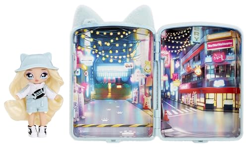 Na Na Na Surprise Mini Backpack Serie 2 - Marisa Mouse - Bambola Fashion e Zaino in Peluche Grigio - Ideale per Età 4+