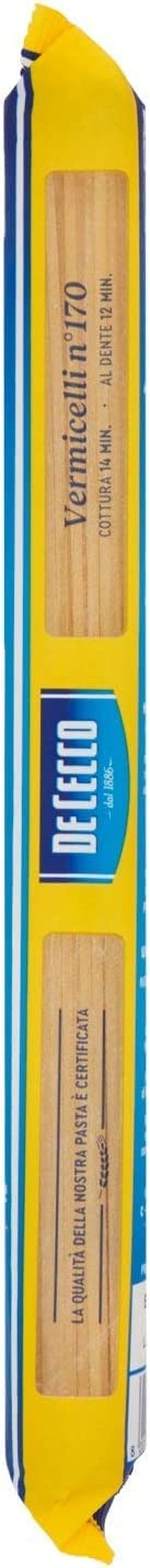 10 Pasta De Cecco 100% Italiana Vermicelli n. 170 Pasta 500 g