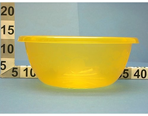 Ciotola Bacinella per acqua in plastica diam 26cm colore Giallo