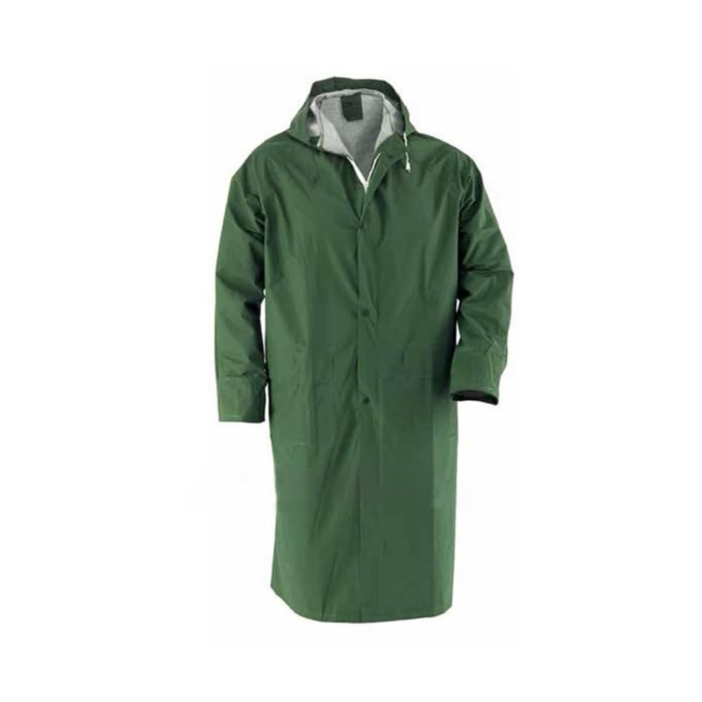 CG94 IMPERMEABILE CAPPOTTO PLUVIO ANTISTRAPPO VERDE TAGLIA L