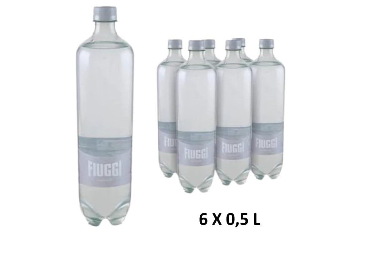 CG94 - Fiuggi Acqua Minerale Naturale Oligominerale, 500 ml, Confezione da 6 Bottiglie