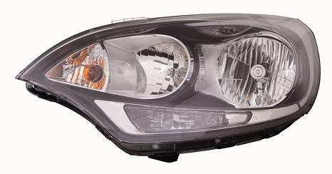 FARO DEPO H7-H1 PRED. REG. ELETTRICA PARABOLA NERA KI.A RIO - 09/'11>04/'15 - SX