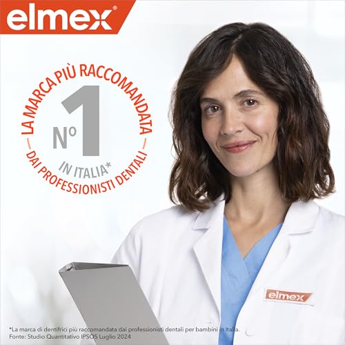Elmex - Dentifricio per Bambini 50ml (Consegna in 48 Ore), Dentifricio per Denti da Latte, Protezione contro la Carie dei Bambini, Formula Delicata per la Protezione dei Denti da Latte