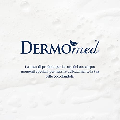 Dermomed Bagnodoccia Rispetta la Pelle Rendendola Profumata e Morbida con Acido Ialuronico 100% Made in Italy pH 5.5 Dermatologicamente Testato Confezione 650 ml