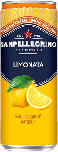 BIBITE SANPELLEGRINO, Limonata, Bevanda Gassata Analcolica - 24 lattine da 330ml