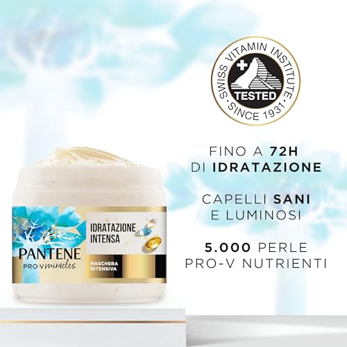 Pantene Idratati & Lucenti Maschera per Capelli Intensiva con Biotina 300ml