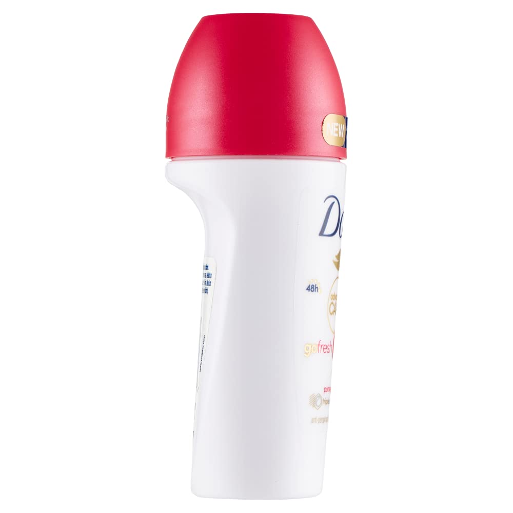 6 deodoranti Dove Advanced Care, deodorante per melograno Roll On Antitraspirante, protezione fino a 48 ore, 50 ml + Italian Gourmet Polpa 400 g