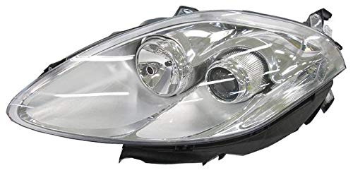 CG94 PROIETTORE H1-H1 CON MOTORE ELETT. [Lato SX] PARABOLA CROMATA - INDICATORE DI DIREZIONE BIANCO Per Auto: BRAVO