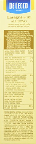 De Cecco Lasagna Timballo Uovo - 6 pezzi da 500 g [3 kg]