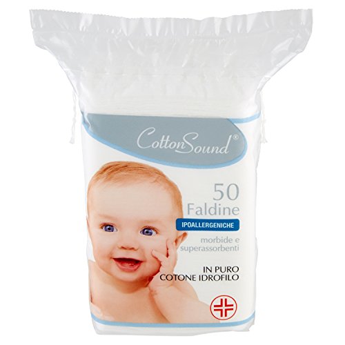 Cotton Sound Basic Faldine ipoallergeniche 50 pz
