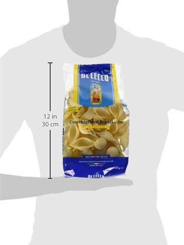 De Cecco - Conchiglioni Rigati n 126, Pasta di Semola di Grano Duro - 6 pezzi da 500 g [3 kg]