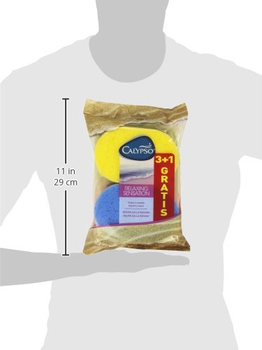 Calypso - Relaxing sensation, Spugna soffice Moltiplica la Schiuma - 4 Spugne - [confezione da 5]