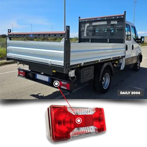 CG94 - Lente Faro Posteriore F. DAILY 2006 Cassonato | Compatibilità Fanale Auto | Vetro Specchietto, Calze da Neve Adattabili