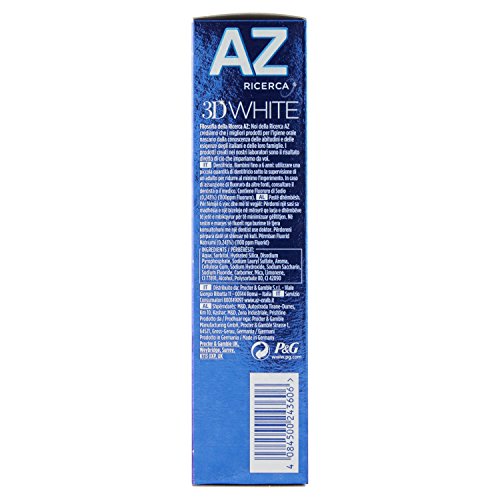 Az Ricerca - Dentifricio, Denti Più Bianchi Davanti, Dietro E Negli Spazi Visibili Tra I Denti - 75 ml