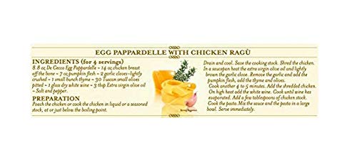 De Cecco Pasta, Pappardelle, 250 g (confezione da 4)