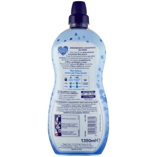 Mon Amour - Ammorbidente Concentrato, Capi Morbidi e Profumati - 54 Lavaggi, 1350 ml
