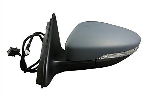 RETROVISORE ELETT. Term. Rib. C/Fan. E Luce CORT. Sinistra [Lato Guida] per Auto: Jetta - Calotta da VERNICIARE - 9 Pin V. ASF.