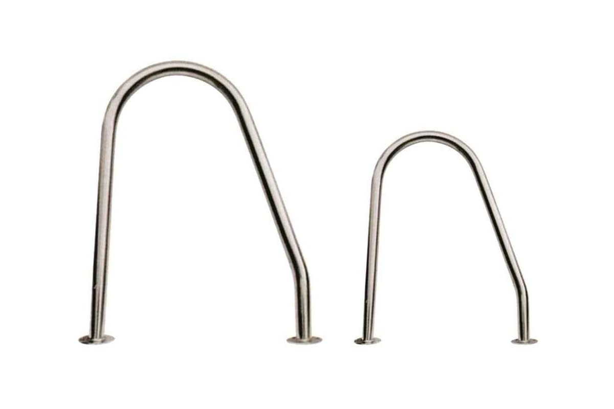 CG94 - Corrimano in Acciaio Inox 32x45cm.Adatti ad Essere montati Sia a Poppa Che a Prua per Un agevole Discesa e risalita in Barca.