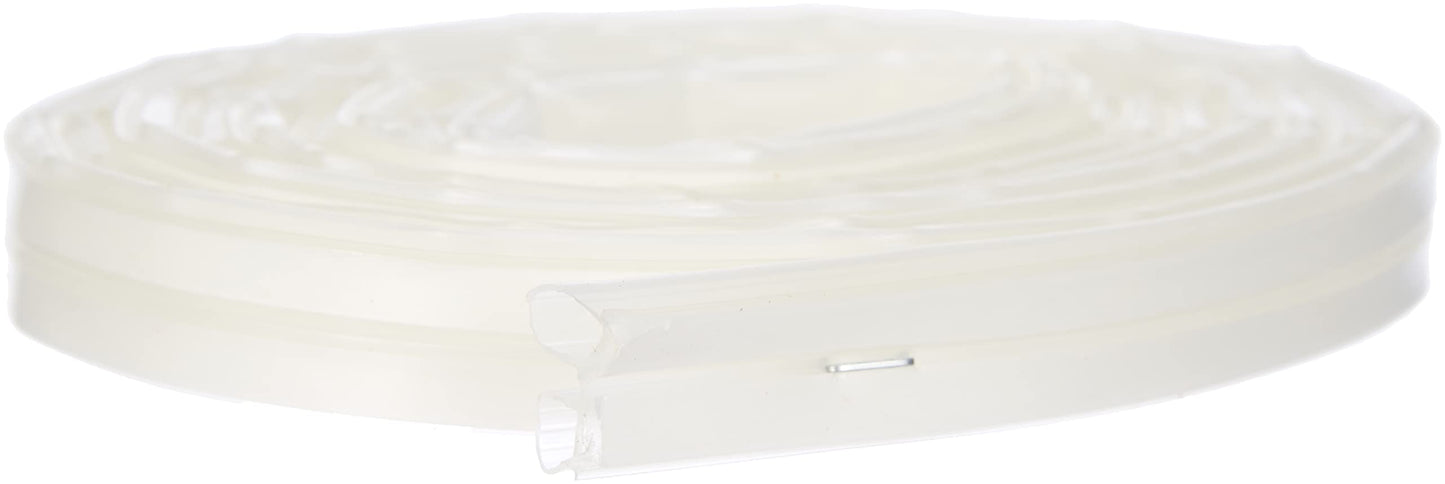 Geko 940013, Guarnizione adesiva termoplastica per porte e finestre, isolante contro caldo e freddo, anti UV, durata 15 anni, Bianco (transparent)