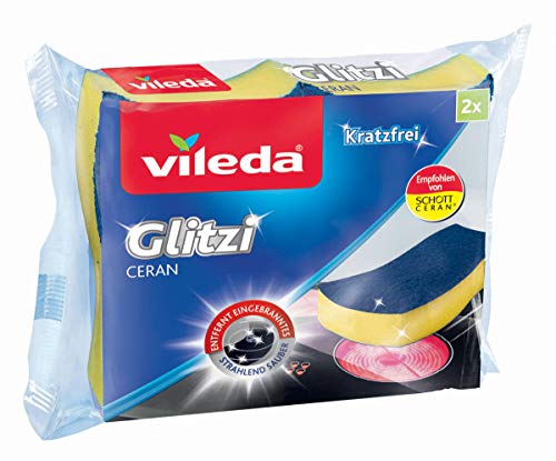Vileda Glitzi Ceran – Pao di pulizia per vitrocermicas, 1 x 2 Pezzi (2345)