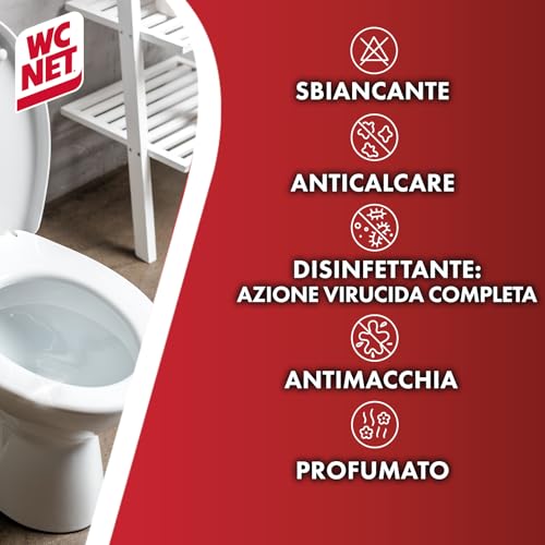 Wc Net - Igiene Totale Gel per Sanitari e Superfici, Pulitore Liquido per Wc, 700 ml x 3 confezioni