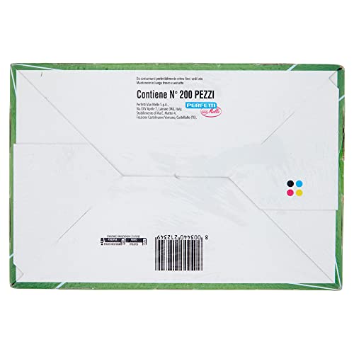 Goleador Liquirizia, Doppia Caramella Gommosa, Senza Glutine, Idee Regalo per Compleanni e Feste, Confezione da 200 monopezzi