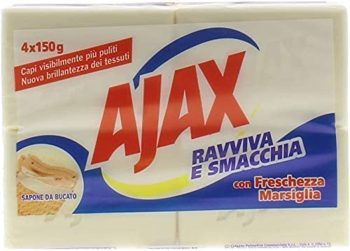 6 PZ Ajax Sapone 4X150Gr [ TOTALE 24 SAPONETTE ]