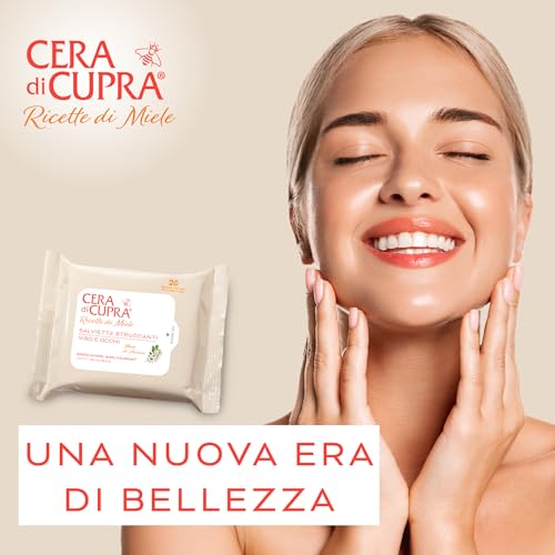 Cera di Cupra Ricetta di Bellezza Salviette Struccanti per Viso e Occhi, 20 Pezzi