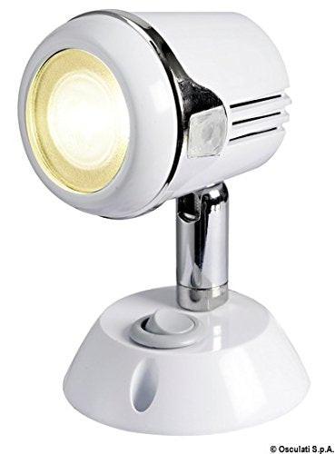 OSCULATI Faretto Nero Hi-Power LED 12/24 V