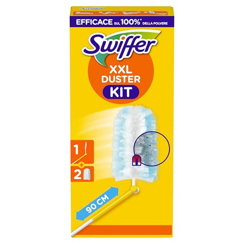 Swiffer Duster Piumini Catturapolvere Manico + 2 Piumini