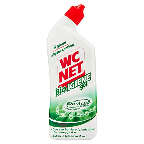 Wc Net - Bio Igiene Gel, Bio-Activ, con Agenti Probiotici, Pulisce e Igienizza il Wc - 3 pezzi da 700 ml [2100 ml]