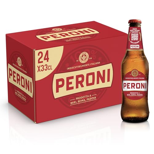 Peroni Birra Limited Edition, Cassa Birra con 15 Birre in Bottiglia da 66 cl, 9.90 L, Birra Lager con Malto 100% Italiano, Gusto Moderatamente Amaro, Gradazione Alcolica 4.7% Vol