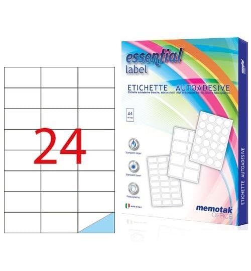 Memotak Etichette AUTOADESIVE A4 70X37 2400PZ (11008)