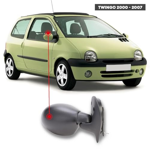 CG94 - Retrovisore Elettrico Per Auto R. TWINGO - Calotta Nera