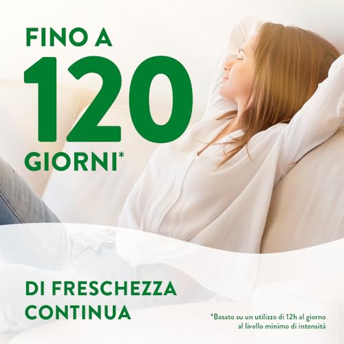 Airwick Diffusore Elettrico di Oli Essenziali, 1 Diffusore completo gadget, 1 Ricarica per Diffusore Elettrico alla Fragranza Fresia e Gelsomino, Profumatore per Ambienti Elettrico con Oli Essenziali