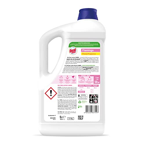 Dual Power Detersivo Lavatrice e a Mano per Bianchi e Colorati - Rimuove le Macchie più Difficili - per 100 Lavaggi