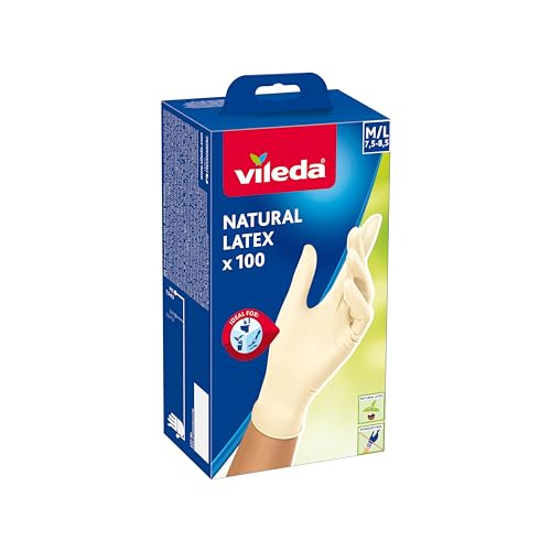 Vileda Guanti Natural Lattex100 Usa e Getta