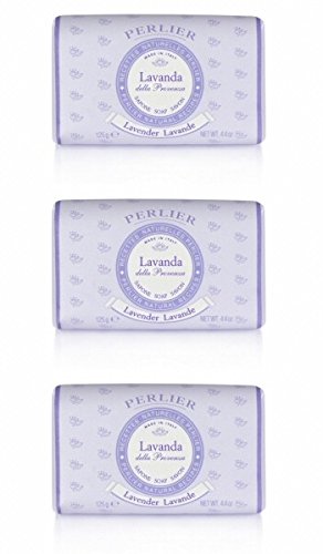 Perlier: Lavanda Lavender Scented Soap * 4.4 Ounce (125gr) Packages * [ Italian Import ] by Perlier