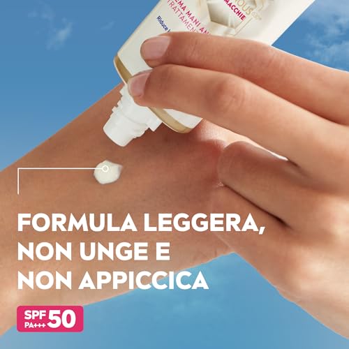NIVEA Luminous630 Anti-Macchie Crema Mani antiage Trattamento Avanzato SPF 15 50 ml, Fomula antirughe e antimacchie con Acido Ialuronico e Thiamidol brevettato, Crema mani secche e screpolate