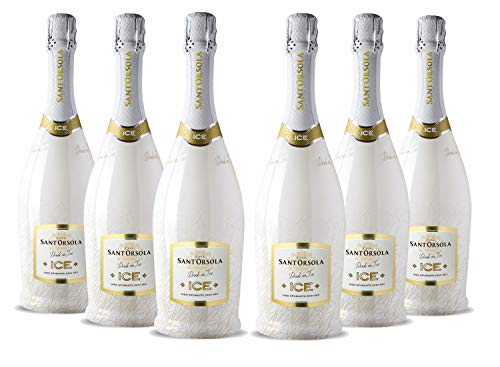 Sant'Orsola - Spumante ICE Demi Sec 11%, Ottimo con Ghiaccio, Gusto Secco con Note Fruttate, 6x750 ml