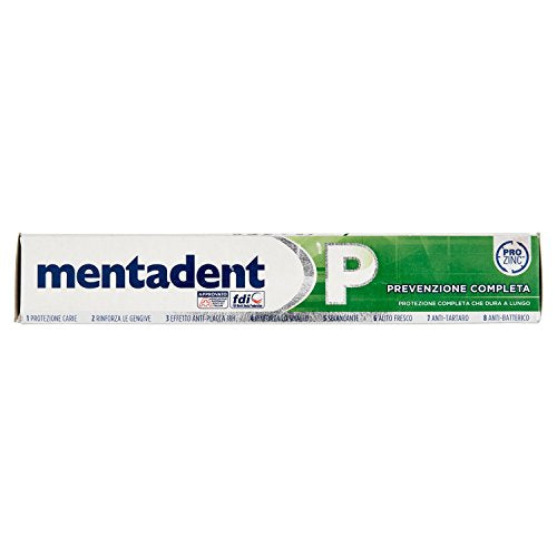 Mentadent - Dentifricio Prevenzione Completa, Formato Convenienza - 100 ml - [pacco da 12]