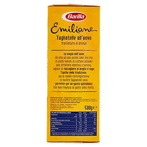 Barilla Pasta all'Uovo Le Emiliane Tagliatelle - 500 g