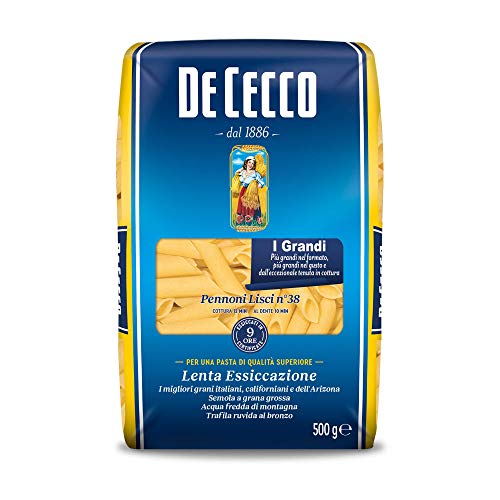De Cecco - Pennoni Lisci n.38, 500 g - [confezione da 12]
