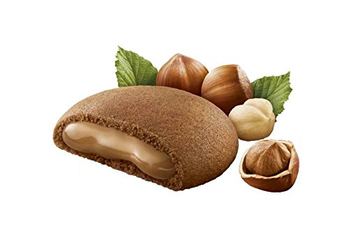 Vicenzi: Biscotti Frolla Italiana "Grisbi Hazelnut" ripieni di Crema di Nocciola 150 g Confezione da 8