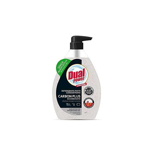 Dual Power Detergente Piatti Concentrato Carbon Plus Bicarbonato 600 ml