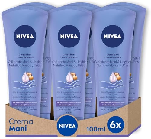 Nivea Hand Cream, 6 Packs of 100 ml Silky